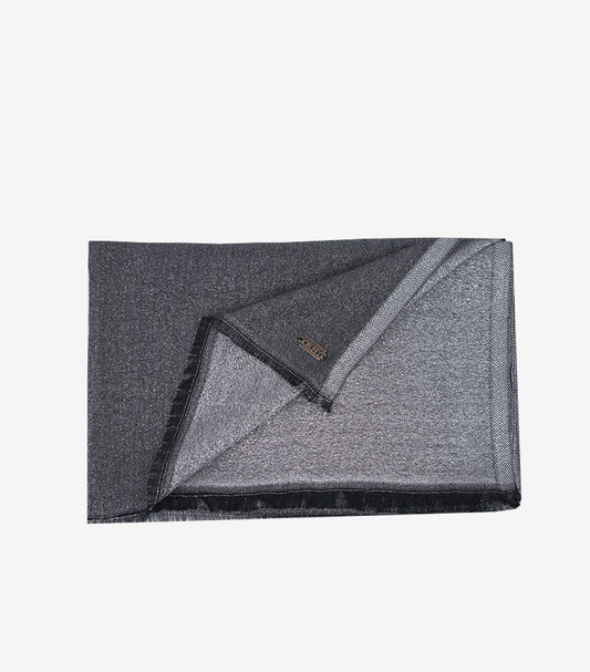 DKNY PLAIN BLACK SHIMMER SCARF