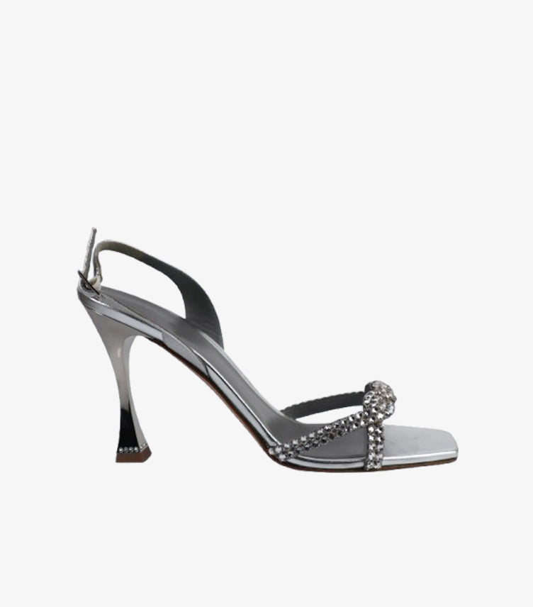 GINA CRYSTAL STRAP SLINGBACK HEEL