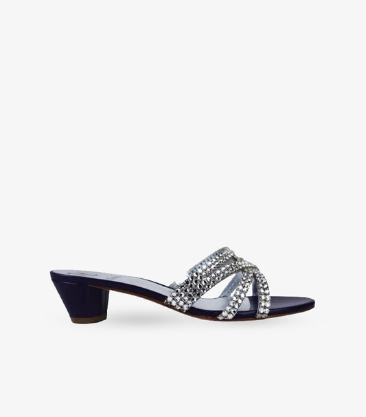 GINA WOMEN'S CRYSTAL STRAP HEEL