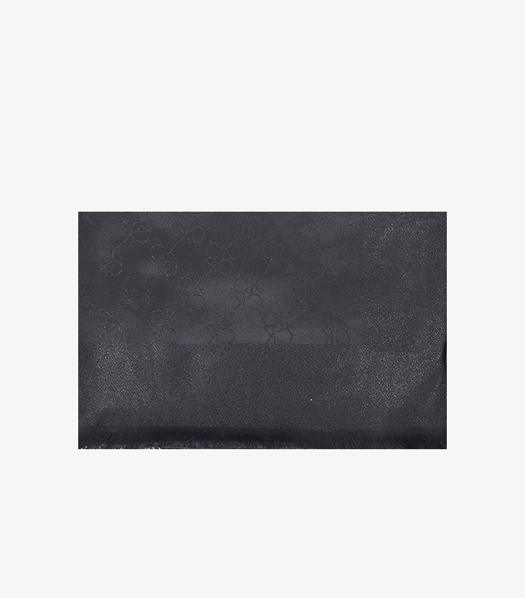 CALVIN KLEIN MONOGRAM SHIMMER SCARF