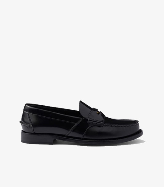 PRADA BRUSHED LEATHER LOAFERS