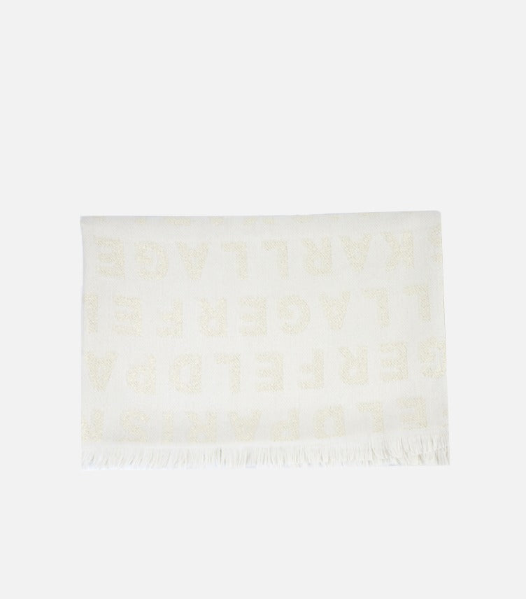 KARL LAGERFELD SIGNATURE PRINTED SCARF