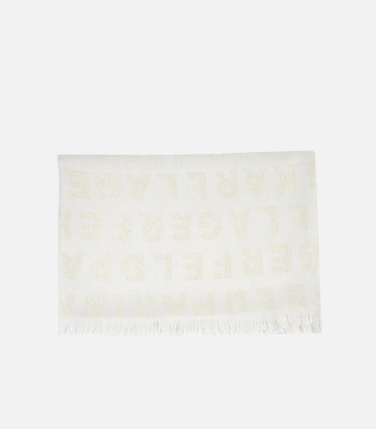 KARL LAGERFELD SIGNATURE PRINTED SCARF