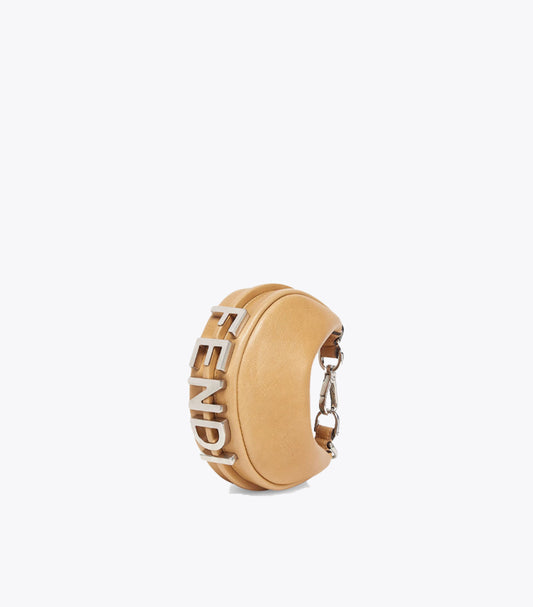 FENDI NANO FENDIGRAPHY BEIGE LEATHER BAG