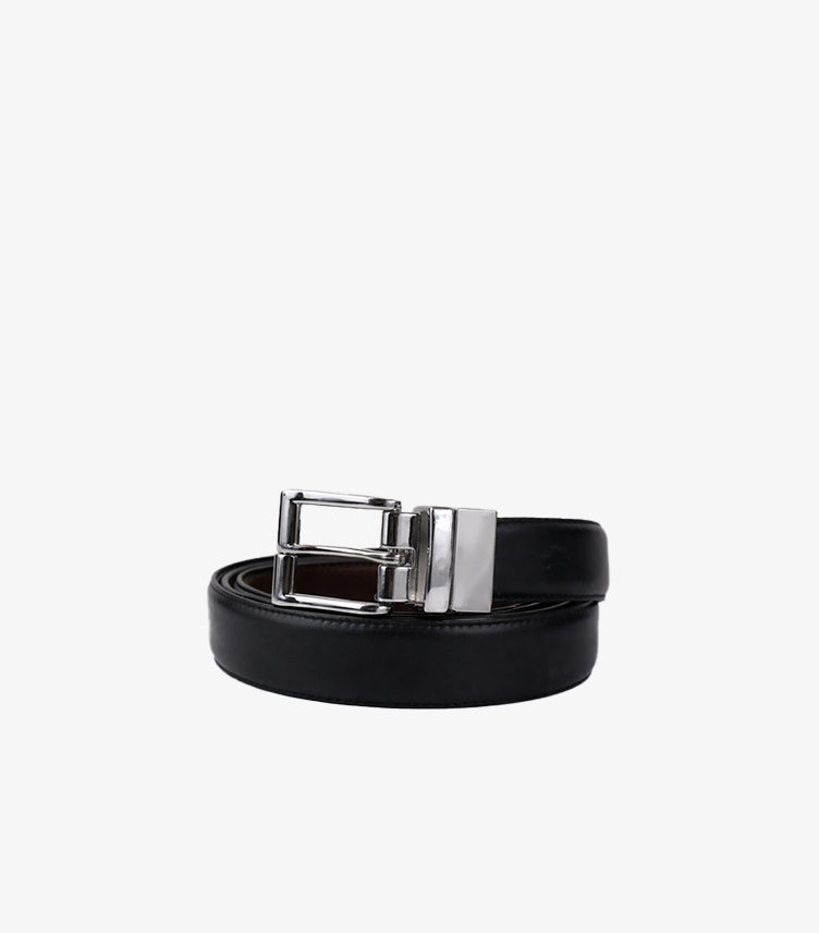 POLO RALPH LAUREN CLASSIC LEATHER REVERIBLE BELT – BLACK