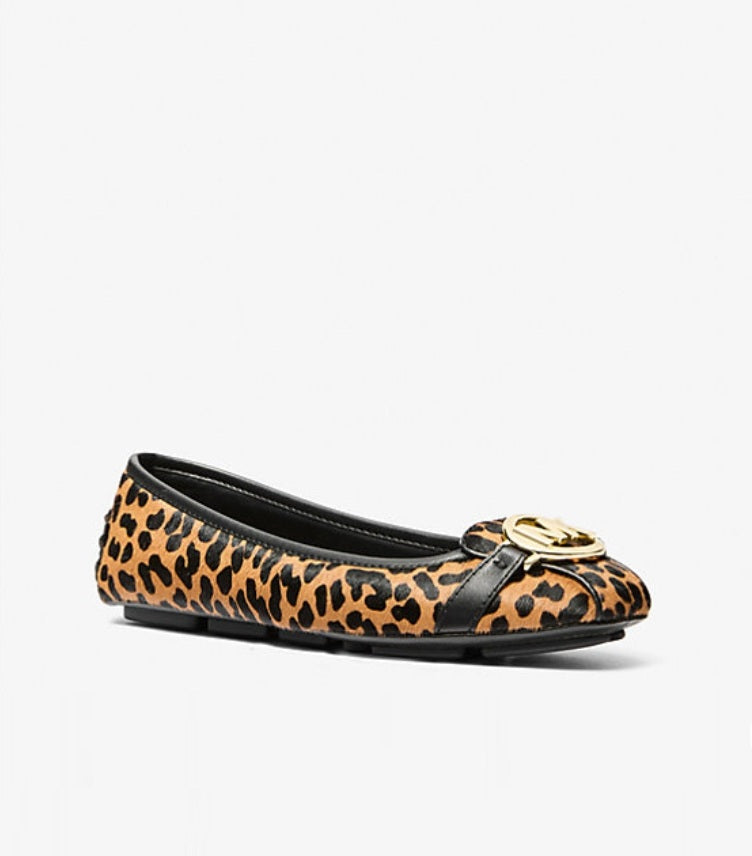 MICHAEL KORS FULTON LEOPARD PRINT CALF HAIR MOCCASIN