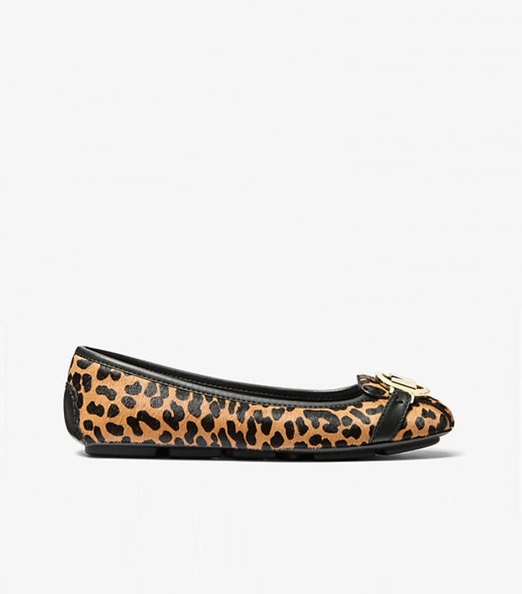 MICHAEL KORS FULTON LEOPARD PRINT CALF HAIR MOCCASIN