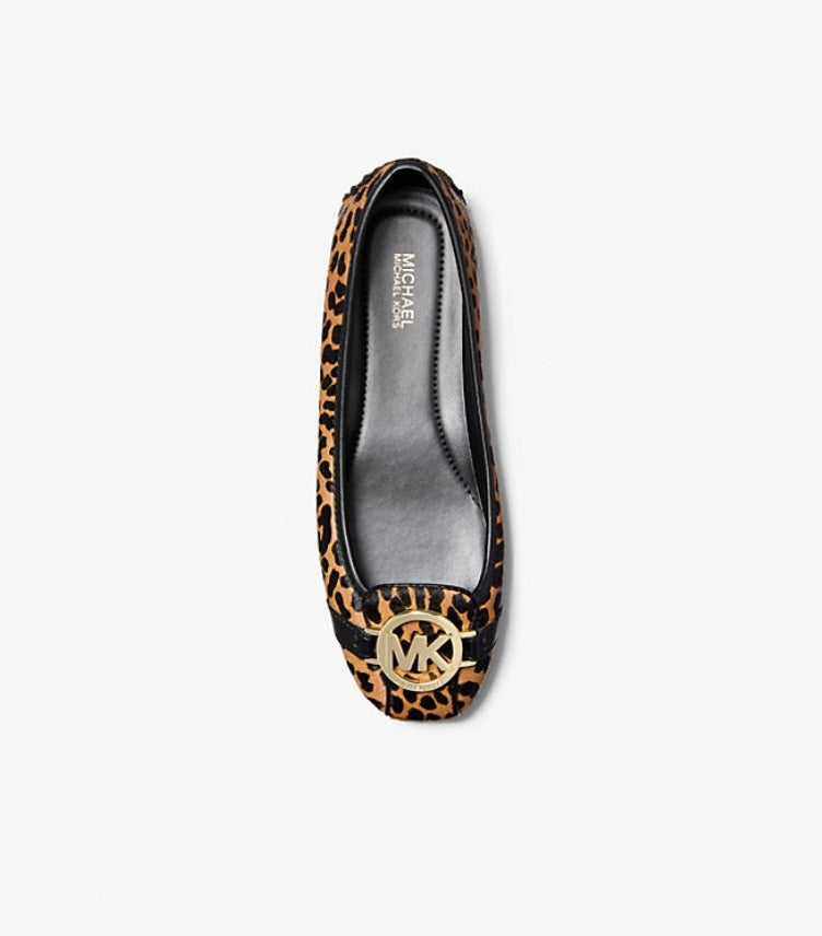 MICHAEL KORS FULTON LEOPARD PRINT CALF HAIR MOCCASIN