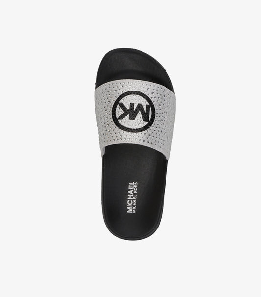 MICHAEL KORS JETT CHARM CRYSTAL SLIDES