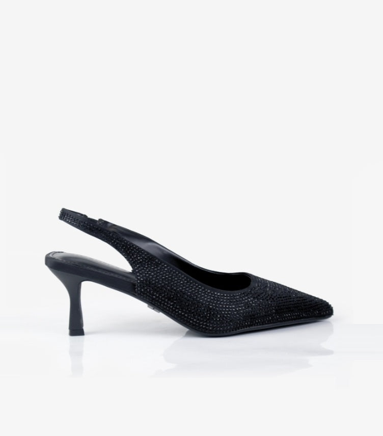 KURT GEIGER ACE JEWEL BLACK SHOES