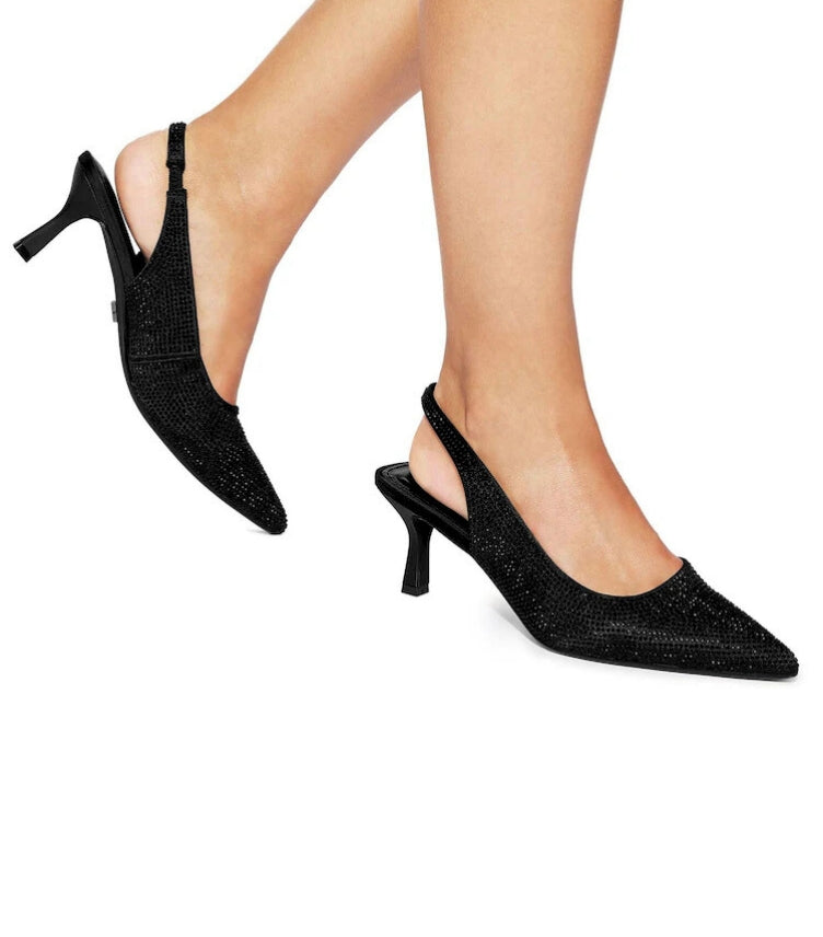 KURT GEIGER ACE JEWEL BLACK SHOES