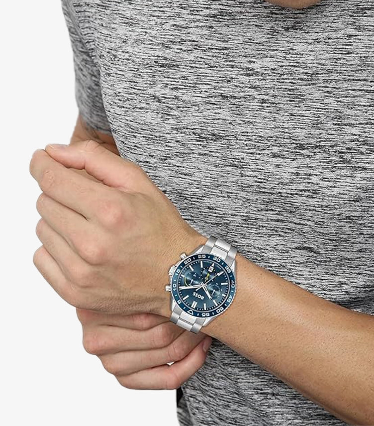 HUGO BOSS QUARTZ CHRONOGRAPH MULTI DIAL WATCH 1514143