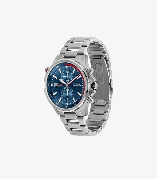 HUGO BOSS CHRONOGRAPH SILVER STAINLESS STEEL QUARTZ WATCH 1513823