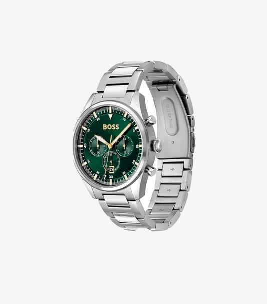 HUGO BOSS PIONEER COLLECTION CHRONOGRAPH QUARTZ STAINLESS STEEL WATCH 1513868