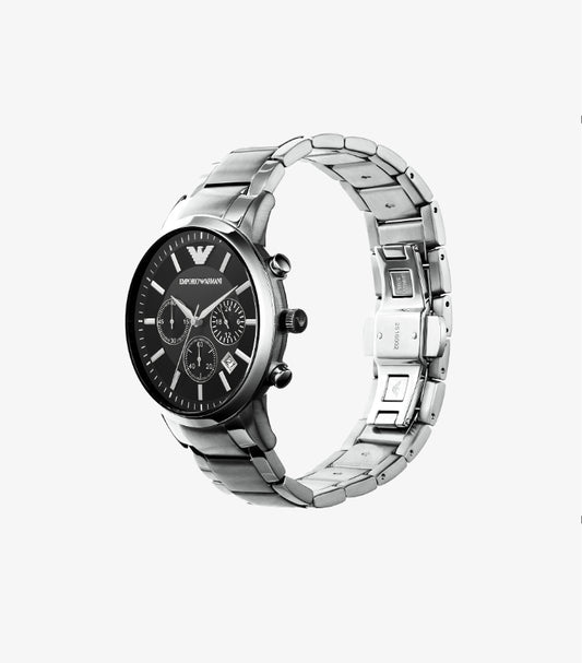 EMPORIO ARMANI MEN'S CHRONOGRAPH STAINLESS STEEL WATCH AR2434