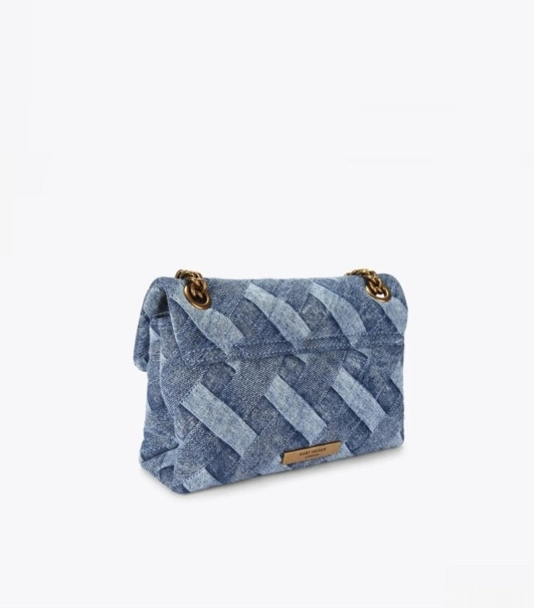KURT GEIGER LONDON MINI DENIM KENSINGTON BAG