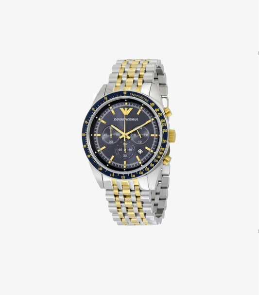 EMPORIO ARMANI MEN’S ANALOGUE QUARTZ STAINLESS STEEL 46MM WATCH AR6088