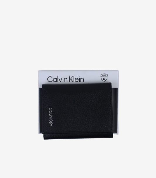 CALVIN KLEIN TRIFOLD LEATHER WALLET