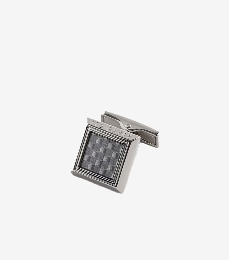 TED BAKER METALLIC CARDER CUFFLINKS