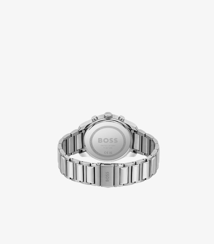 HUGO BOSS LINK-BRACELET CHRONOGRAPH WATCH WITH BLUE DIAL 1513867