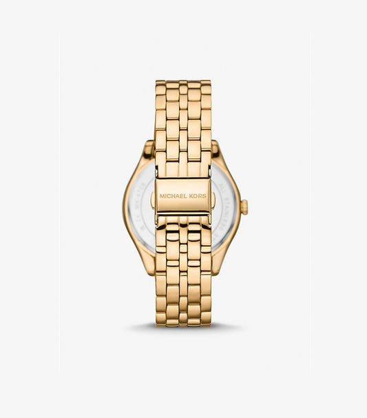 MICHAEL KORS HARLOWE PAVÉ GOLD-TONE WATCH MK4709