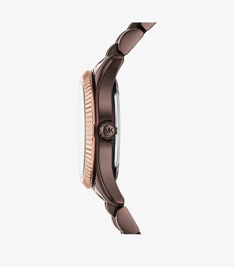 MICHAEL KORS PETITE LEXINGTON PAVE ESPRESSO-TONE WATCH MK4844