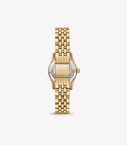 MICHAEL KORS PETITE LEXINGTON PAVE GOLD-TONE WATCH MK4842