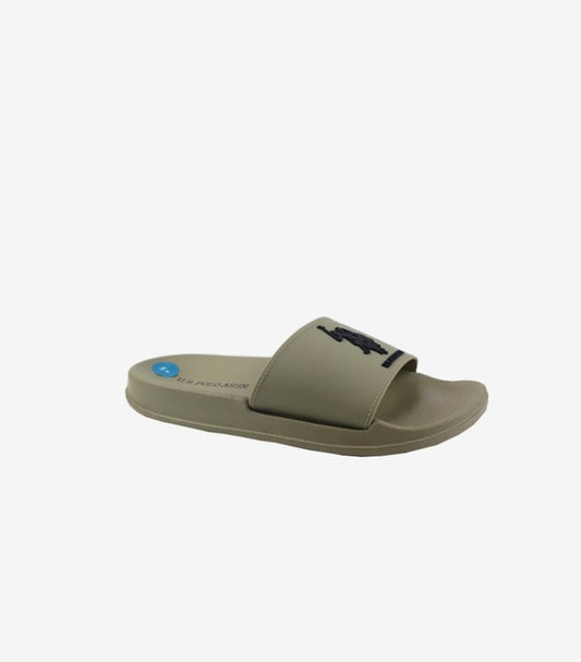 U.S.POLO ASSN. BEIGE MEN SLIDES