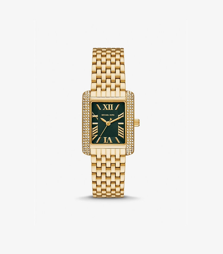 MICHAEL KORS PETITE EMERY PAVÉ GOLD-TONE WATCH MK4742