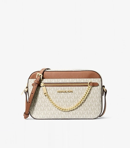 MICHAEL KORS JET SET LARGE LOGO CROSSBODY BAG