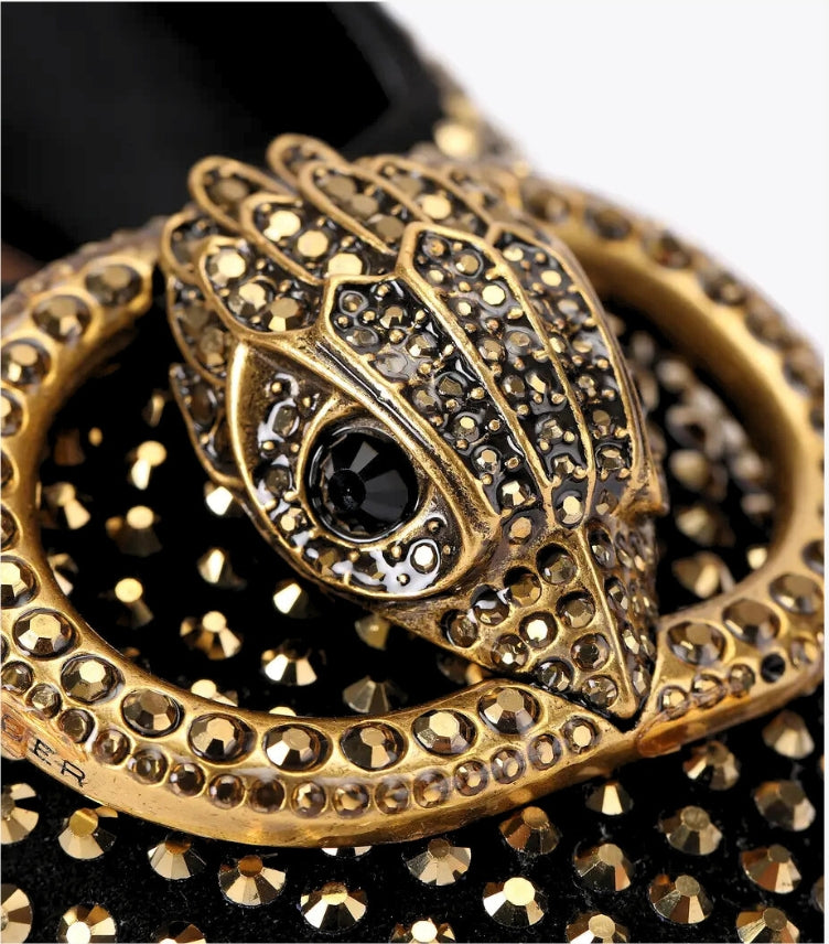 KURT GEIGER CHELSEA BLOCK SLING BACK HEEL