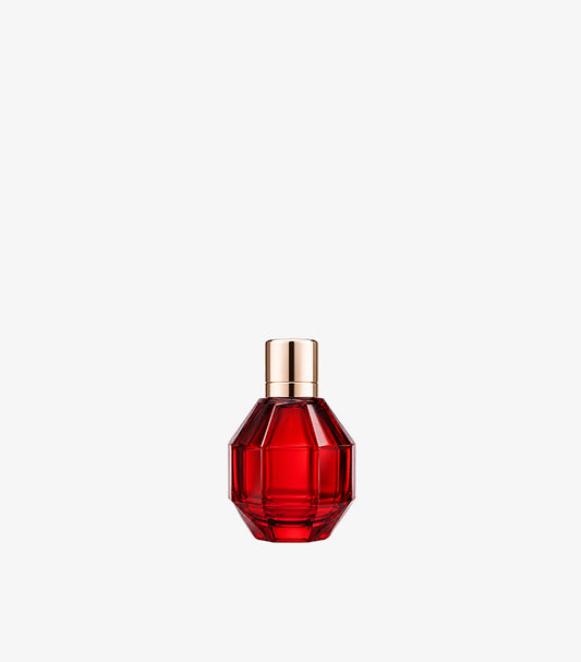 Viktor and Rolf Flowerbomb Ruby Orchid EDP 7ml Mini Travel Size – Faceted Ruby Red Crystal Grenade Bottle with Rose Gold Cylindrical Cap – Women's Luxury Floral Oriental Fragrance Mini Bottle