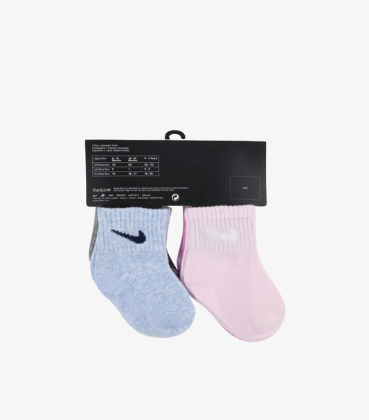 NIKE BABY TODDLER 6-PACK SWOOSH ANKLE SOCKS