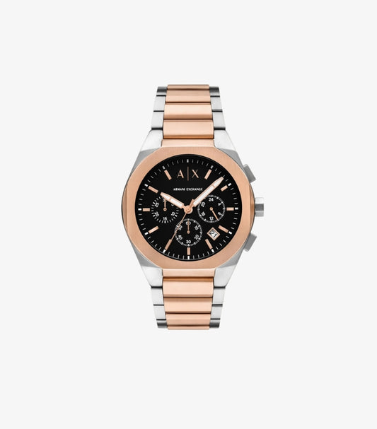 ARMANI EXCHANGE THREE-HAND TWO-TONE STAINLESS STEEL WATCH AX4181