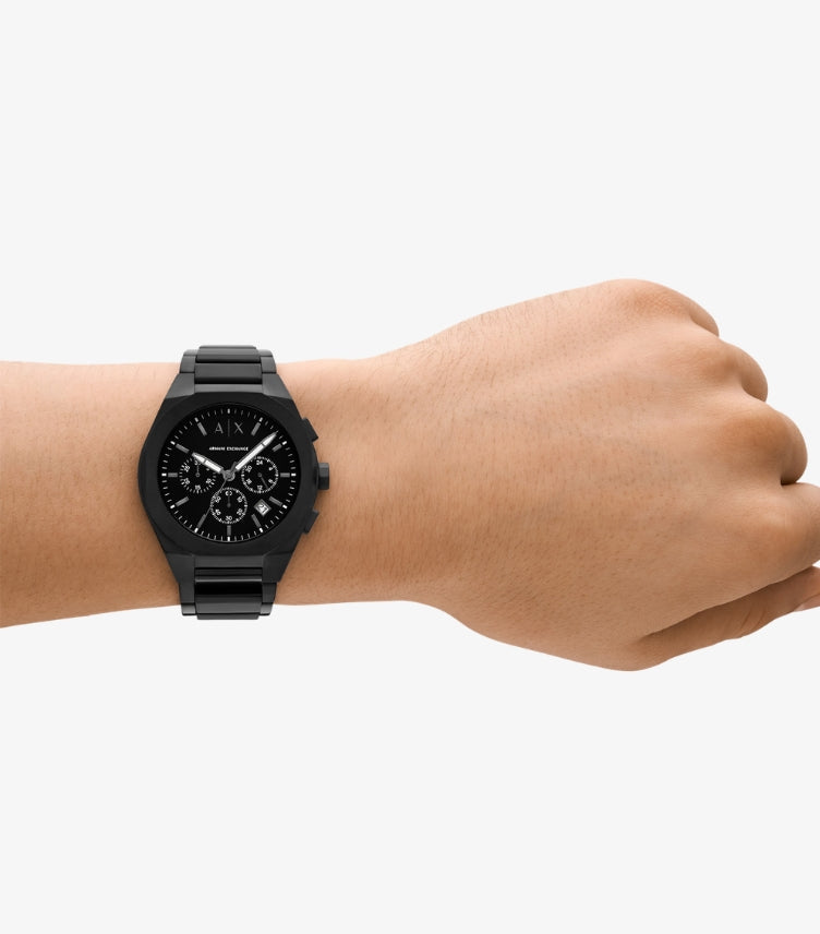 ARMANI EXCHANGE BLACK WATCH AX4183