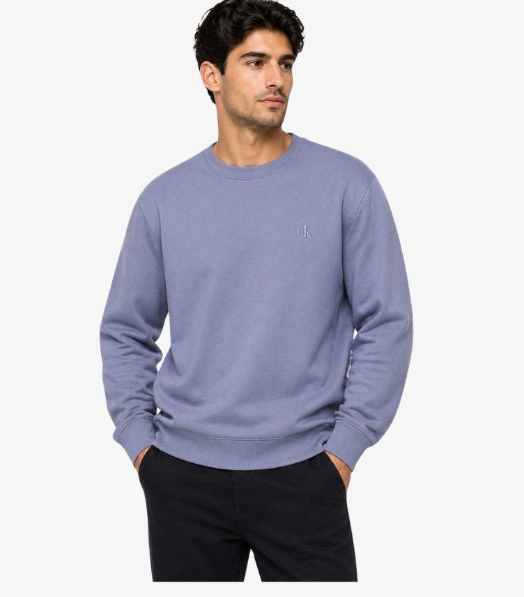 CALVIN KLEIN MEN’S CREW NECK SWEATSHIRT – DUSTY BLUE
