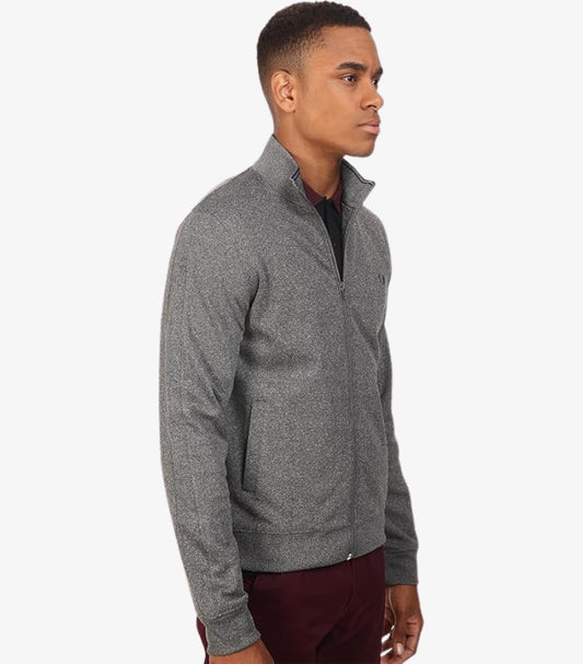 FRED PERRY MEN'S TRICOT FABRIC TRACK JACKET WITH FUNNEL NECK COLLA