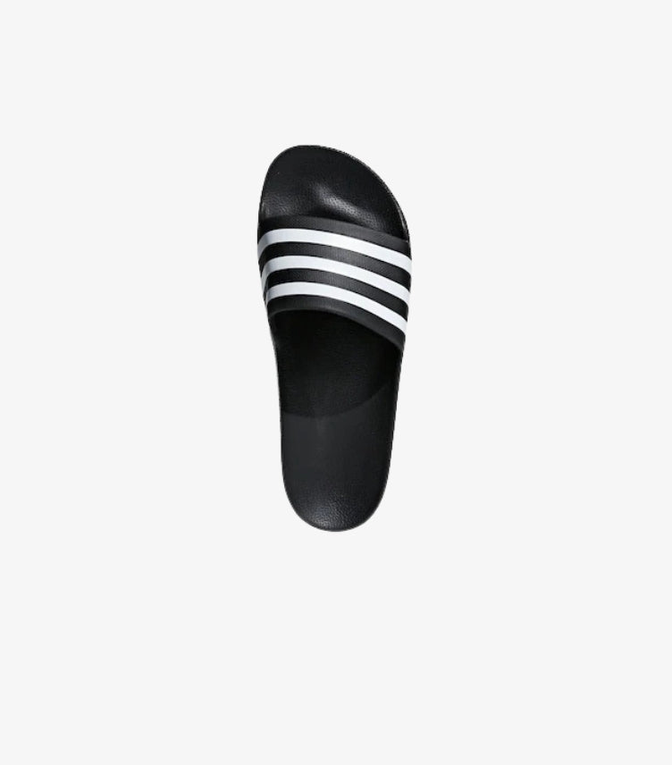 ADIDAS BLACK/WHITE SPORTSWEAR ADILETTE AQUA SLIDES