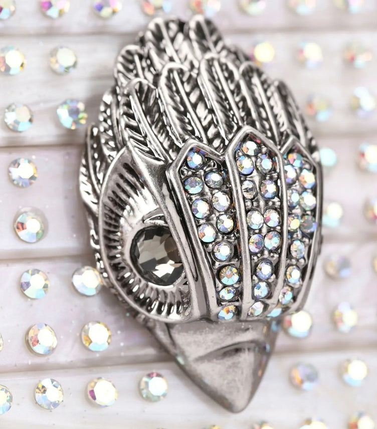 KURT GEIGER PARTY EAGLE CRYSTAL CLUTCH