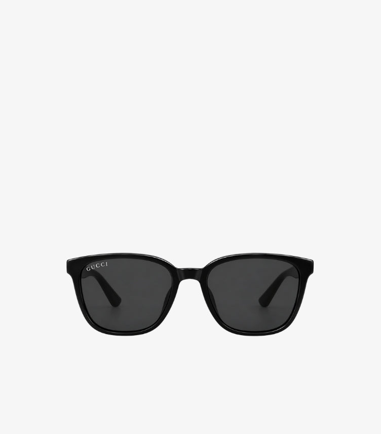 GUCCI BLACK SQUARE-FRAME GG LOGO SUNGLASSES