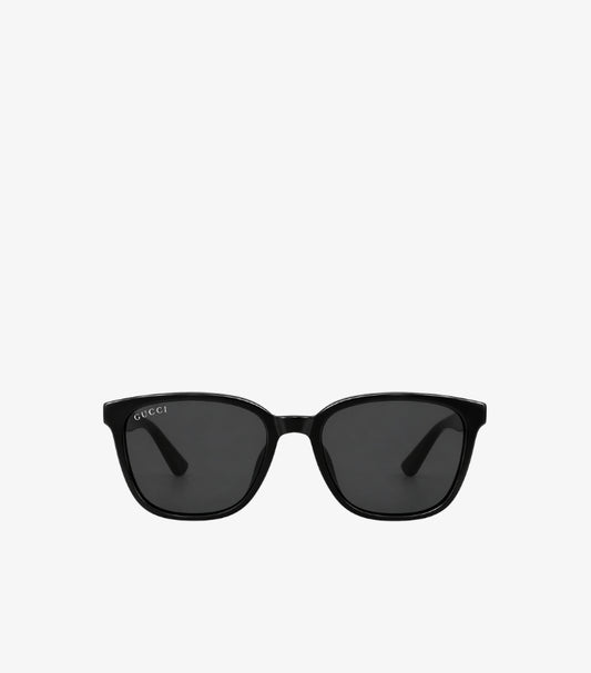 GUCCI BLACK SQUARE-FRAME GG LOGO SUNGLASSES