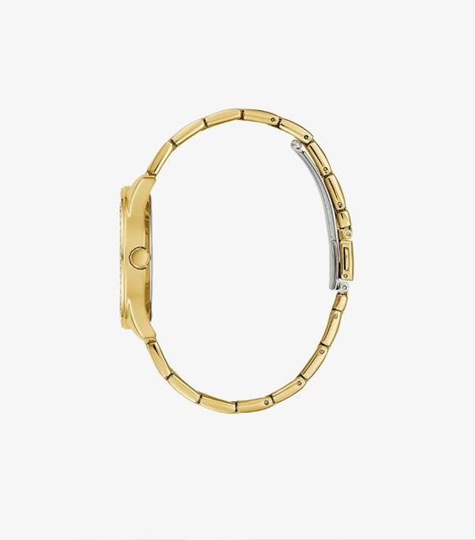 GUESS SUGAR GOLD STAINLESS STEEL WHITE DIAL QUARTZ WATCH - GW0001L2