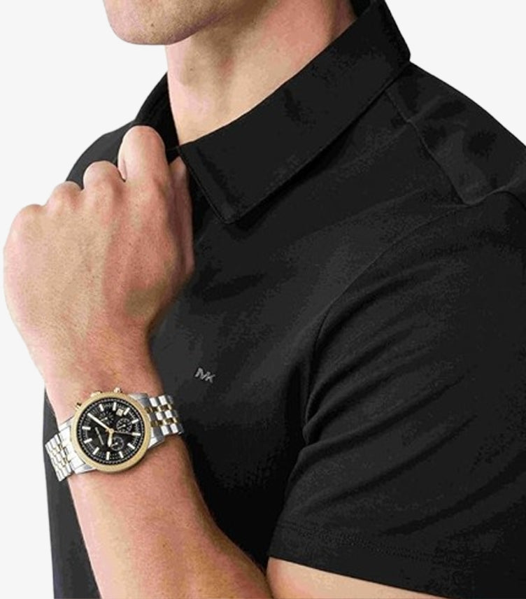 MICHAEL KORS OUTLET OVERSIZED HUTTON TWO-TONE WATCH MK8954