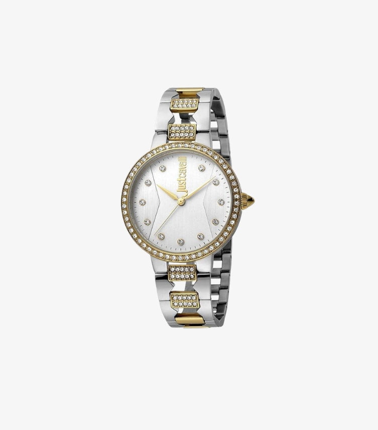JUST CAVALLI ANALOG SILVER DIAL WOMEN'S WATCH-JC1L031M0105