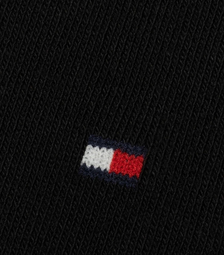 TOMMY HILFIGER BLACK STRETCH COTTON SOCKS PACK OF 4