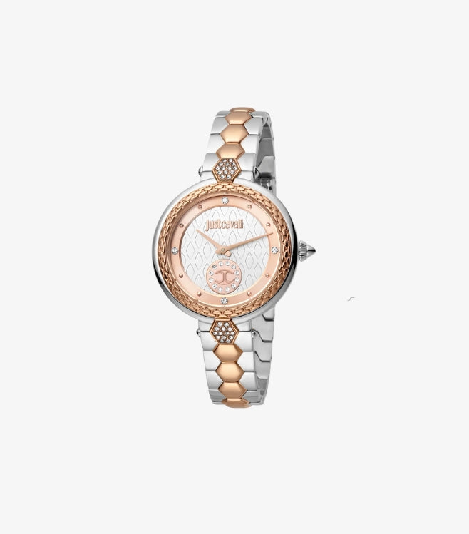 JUST CAVALLI TWO TONE DESIGNER WATCH JC1L128MO105