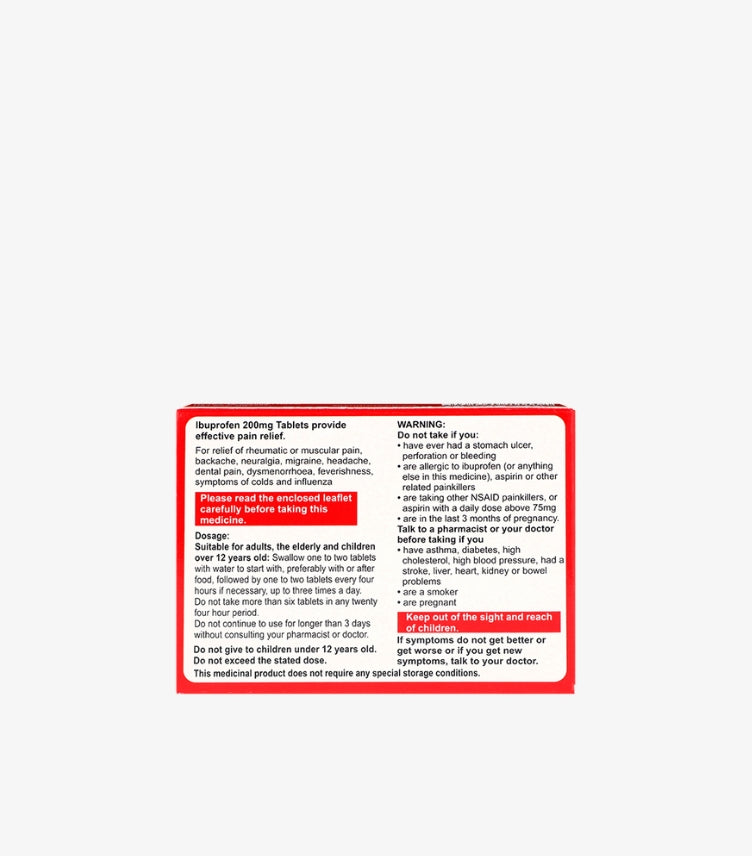IBUPROFEN 200MG 16 TABLETS