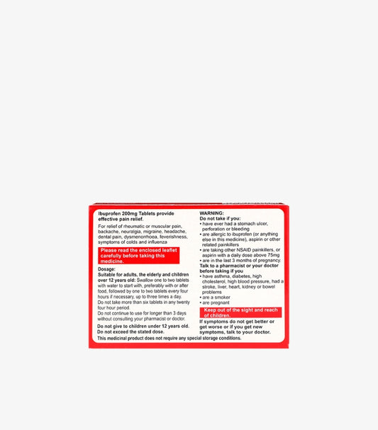 IBUPROFEN 200MG 16 TABLETS