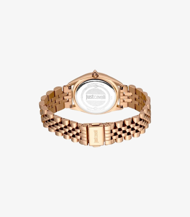 JUST CAVALLI WOMEN’S ROSE GOLD CRYSTAL WATCH JC1L195M0375