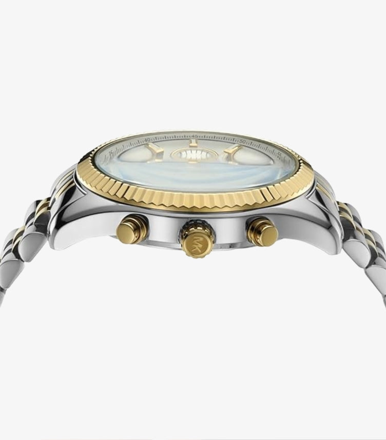 MICHAEL KORS OVERSIZED LEXINGTON TWO-TONE WATCH - MK8344